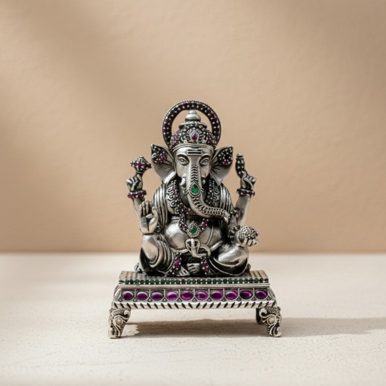 Paata Lord Ganesha Idol in 925 Silver