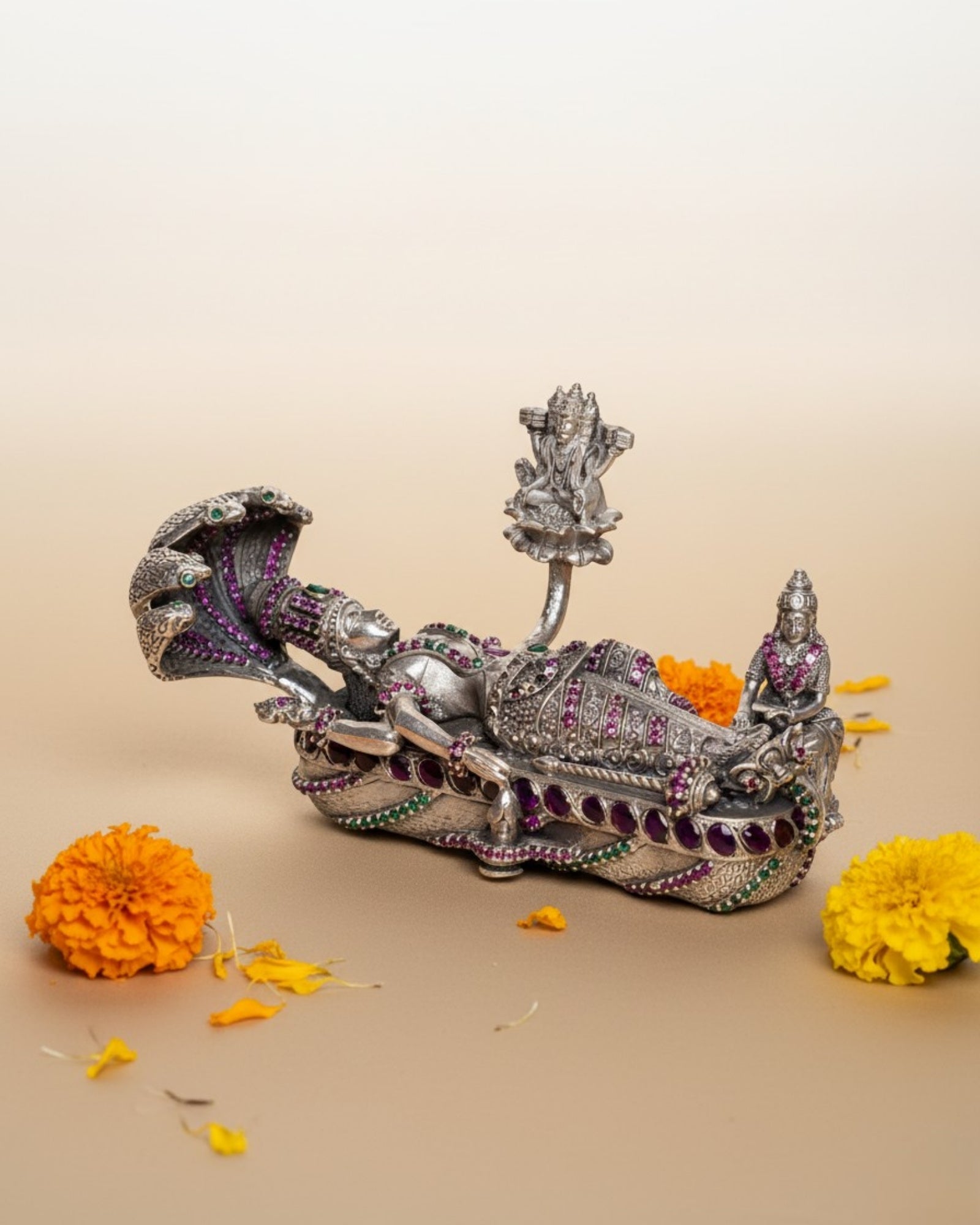 Anantha Padmanabha Swamy Silver 925 Idol