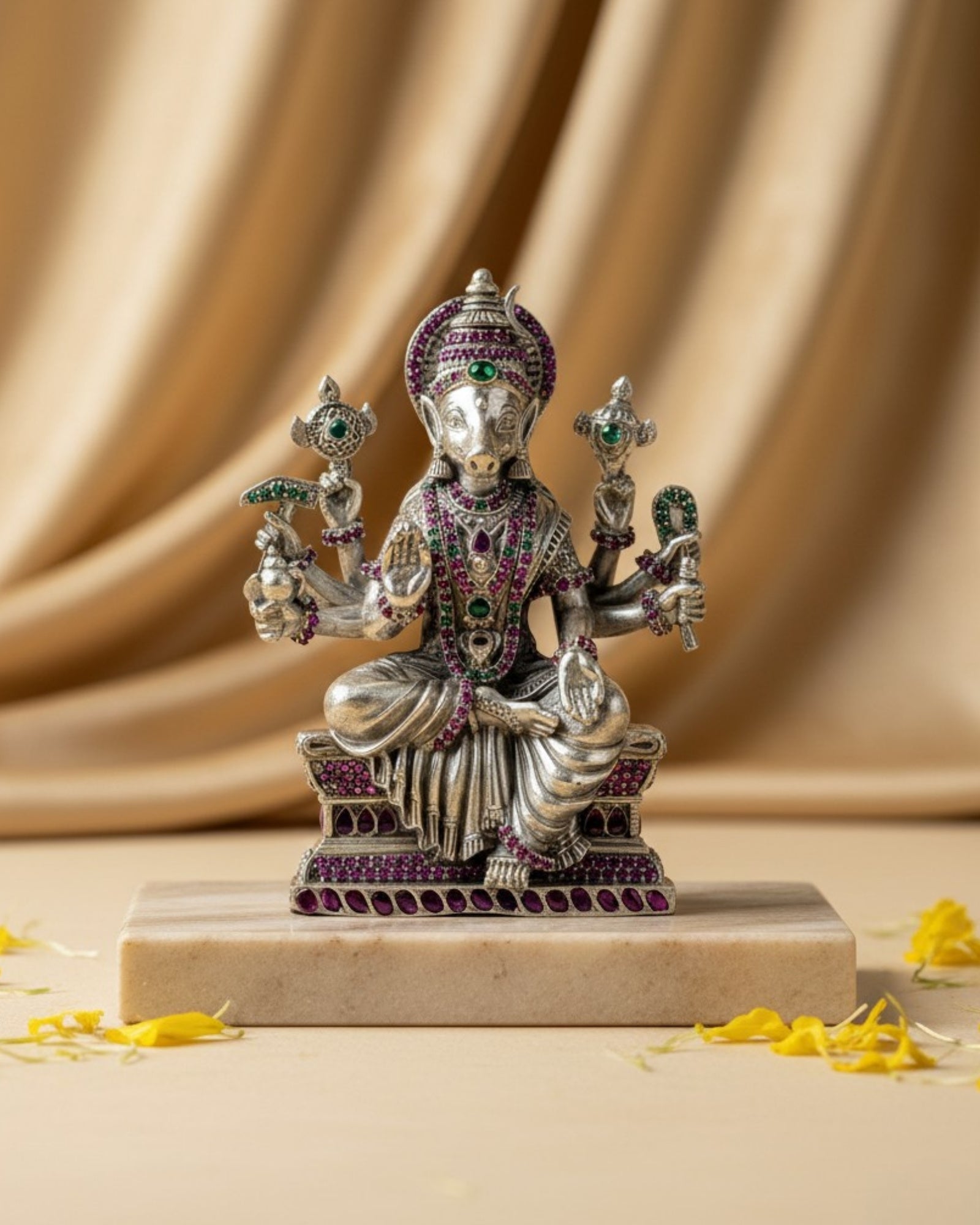 Varahi Devi Silver 925 Idol — 3 Inch