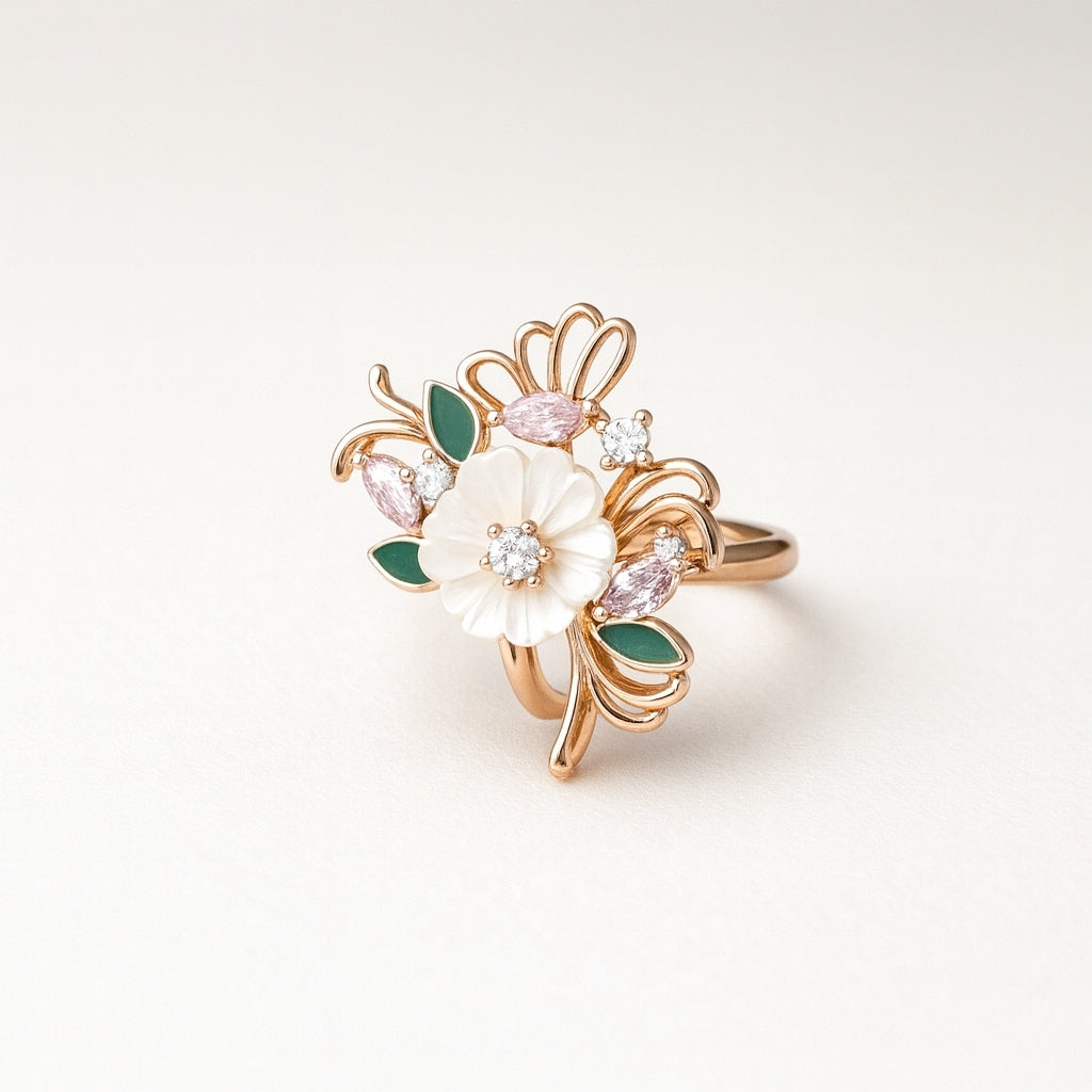 Eternal Grace Ring – Pure Silver 925 Floral Radiance