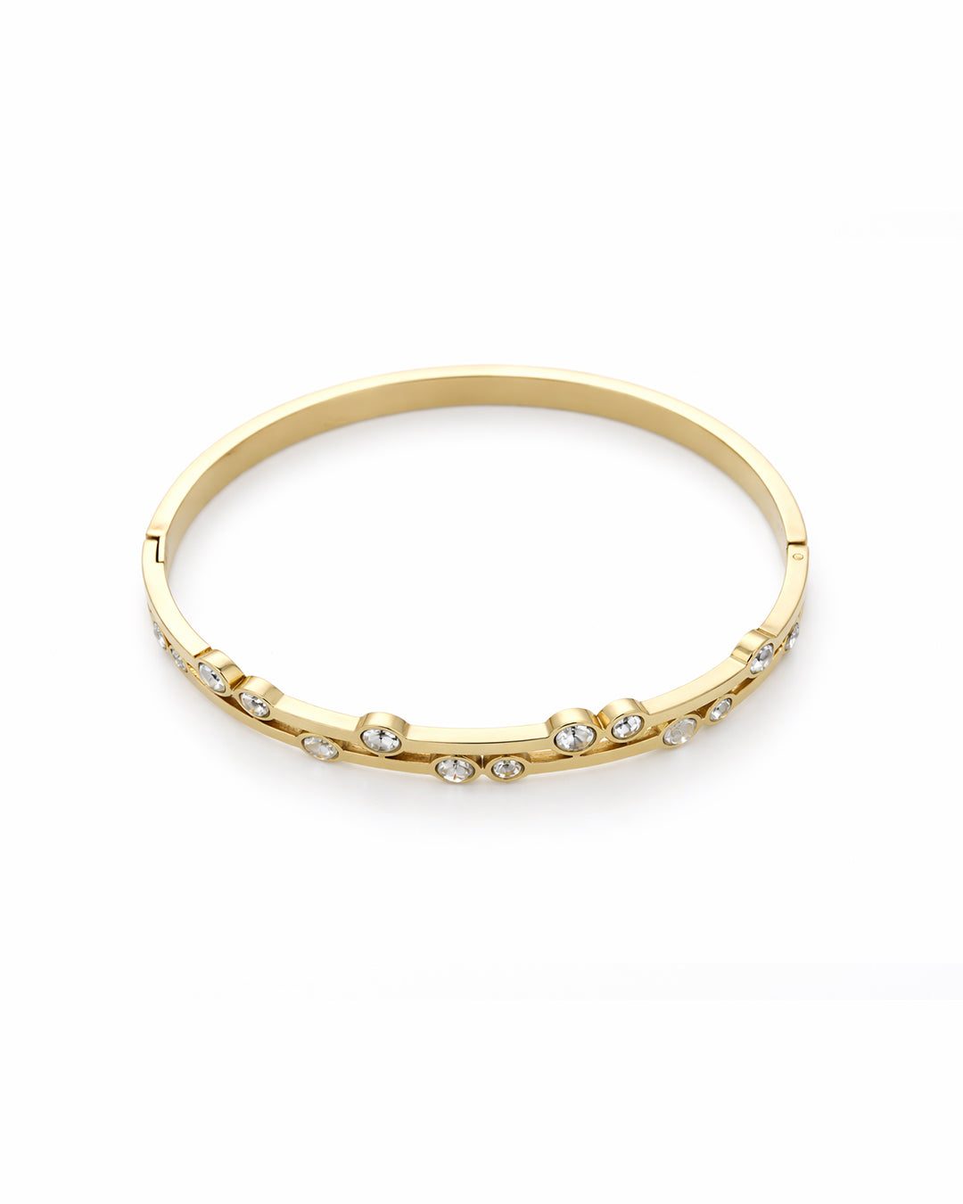 Crystal Scatter Gold Bangle Kada
