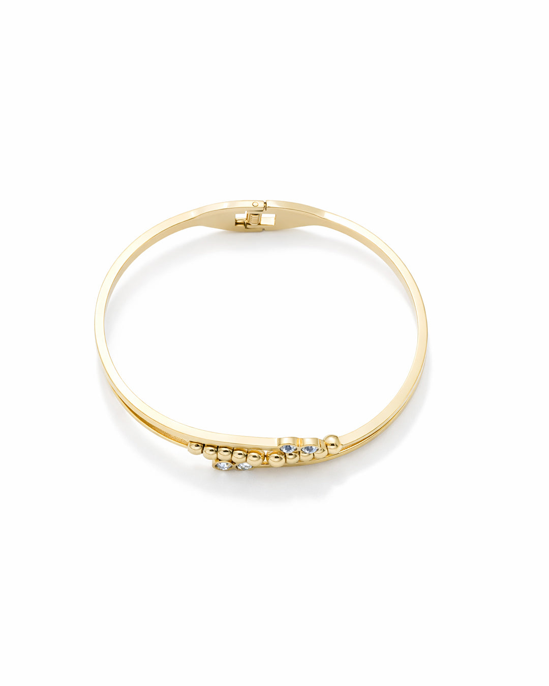 Crystal Bead Arc Gold Plated Kada