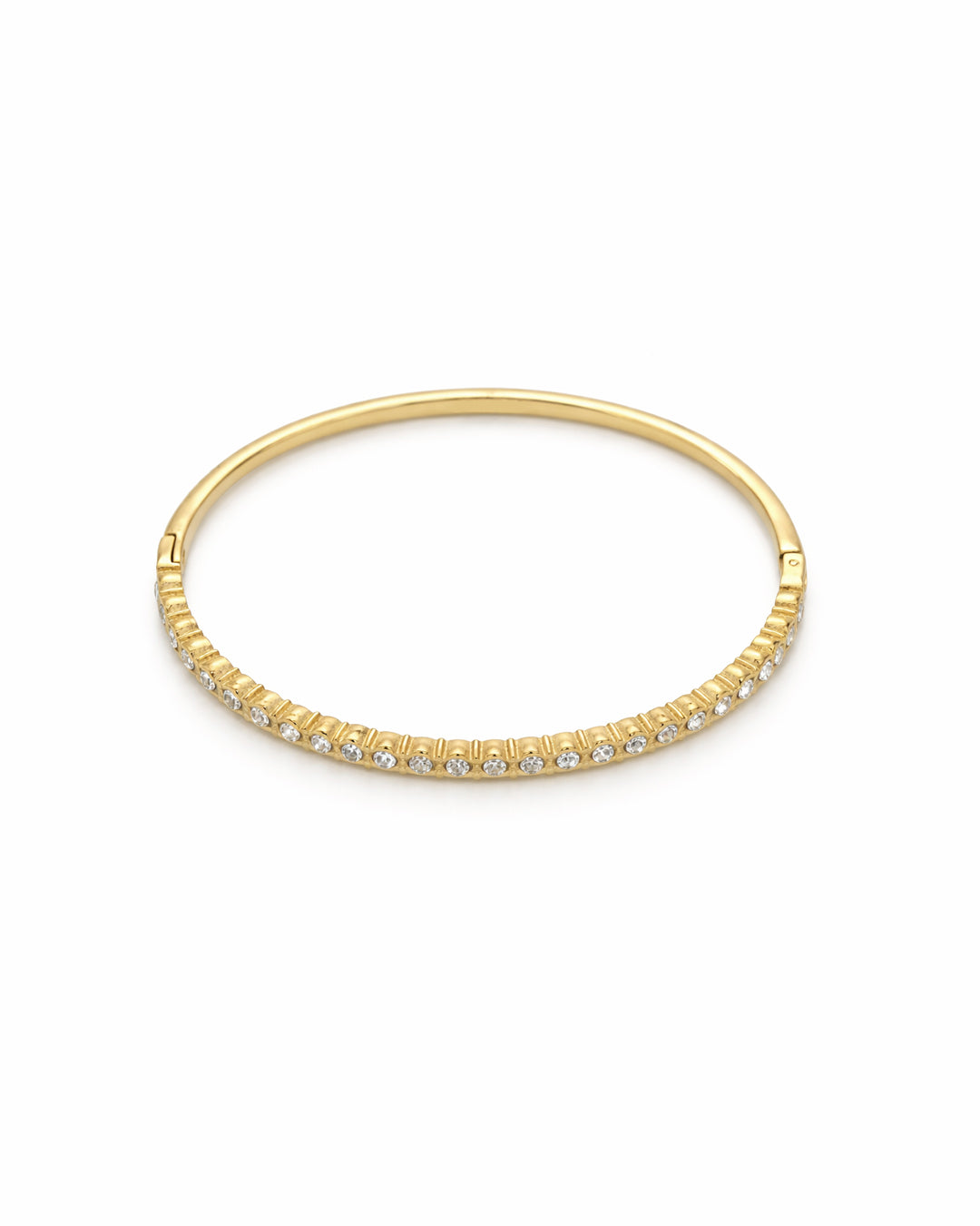 Bezel Crystal Row Gold Plated Kada