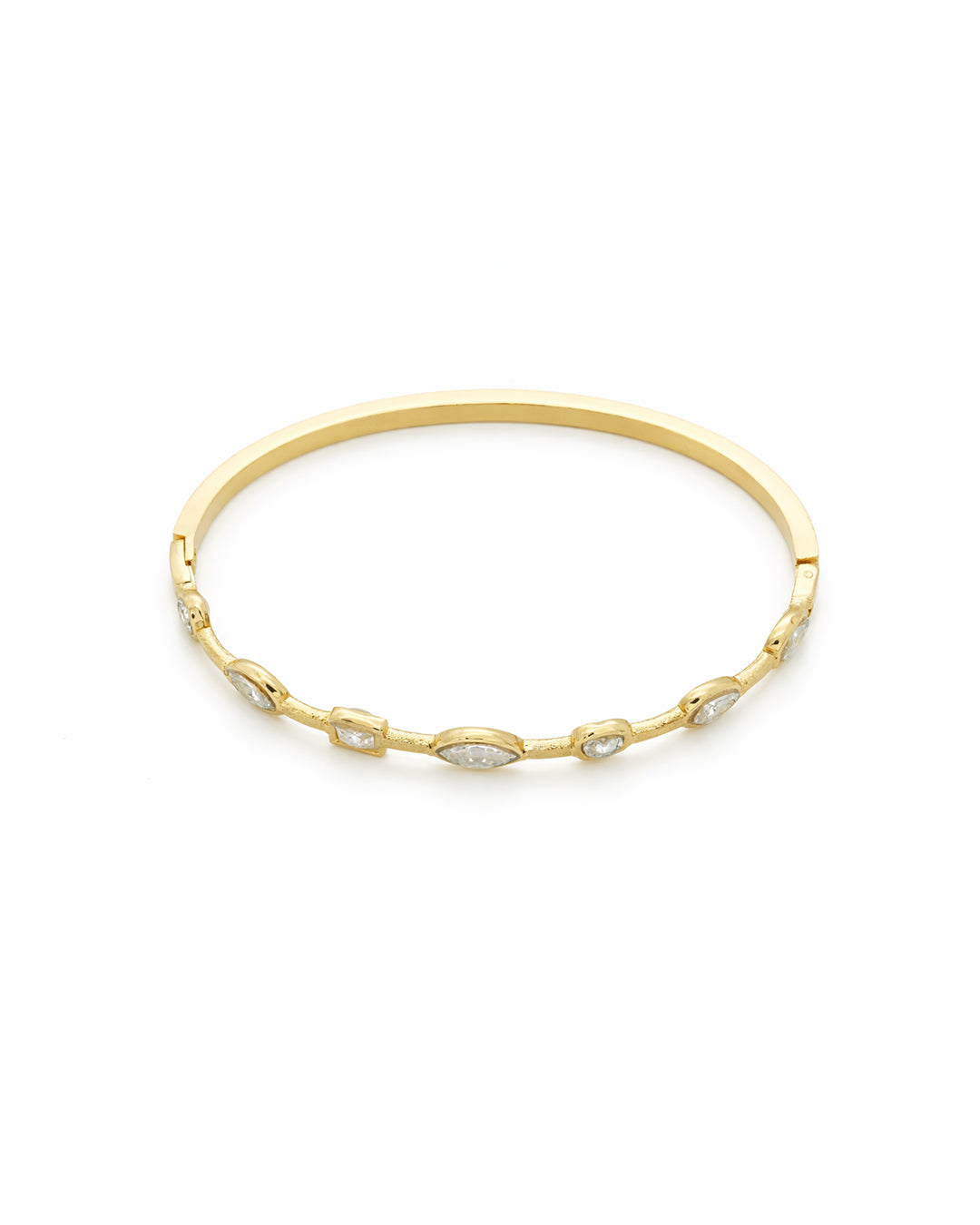 Multishape Charm Crystal Gold Plated Kada