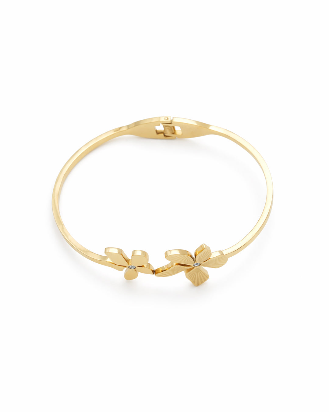 Tropical Bloom Bypass Gold Plated Kada