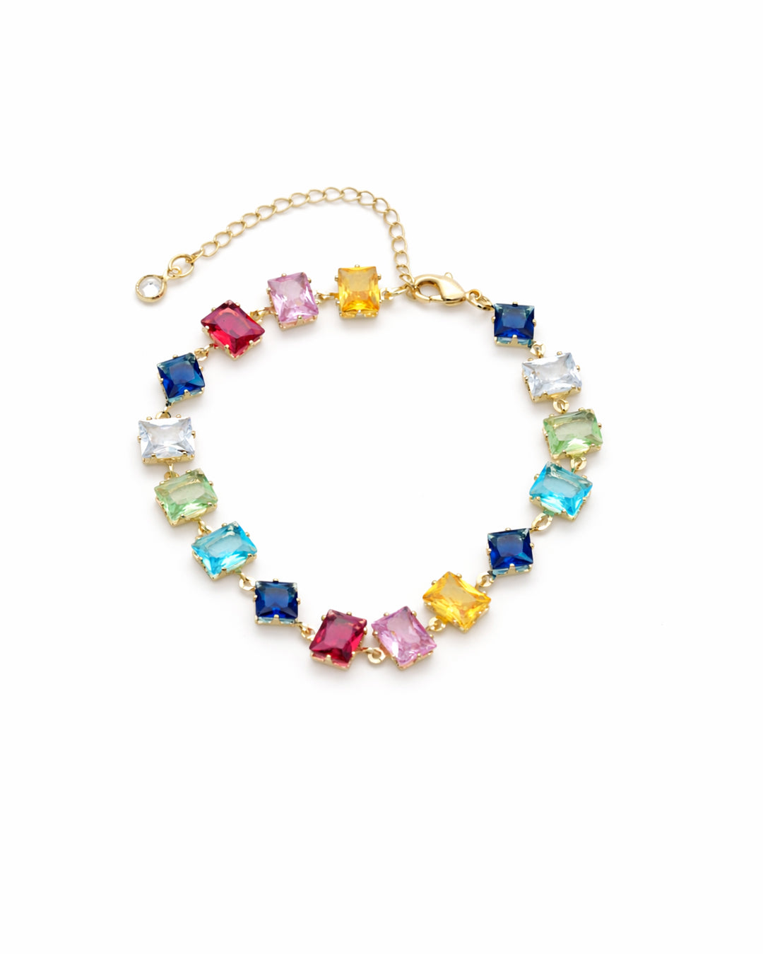 Rainbow Prism Gold Plated Bracelet