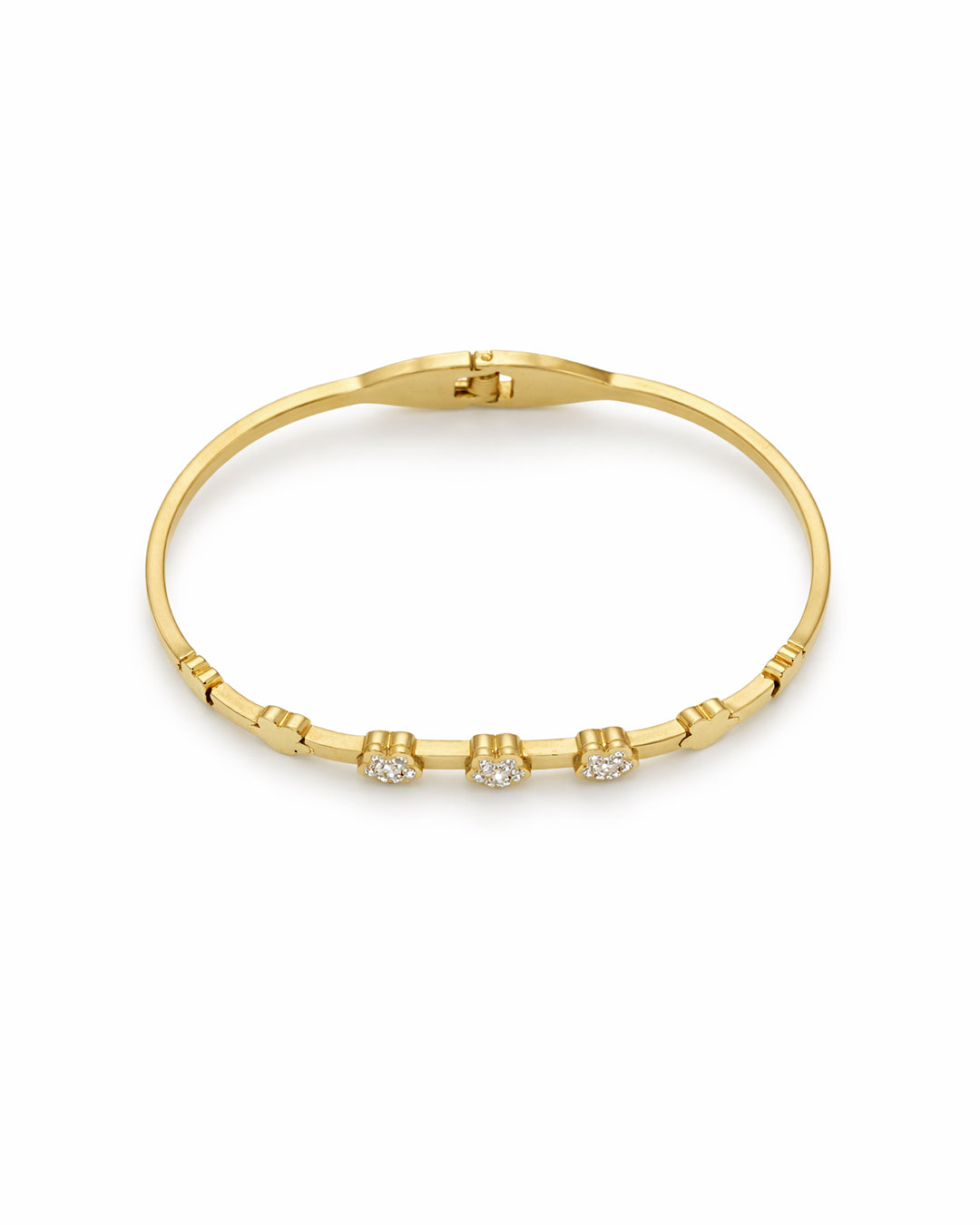 Floral Cluster Centrepiece Gold Plated Kada