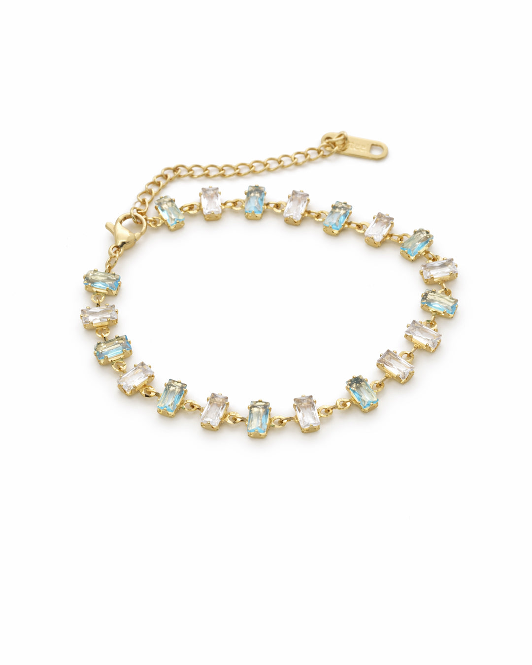 Aqua Frost Gold Plated Bracelet
